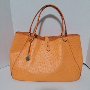 Dooney Bourke Camilla Ostrich Orange